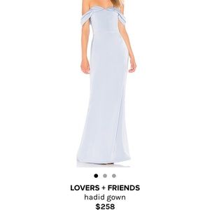 Lovers & Friends blue gown. Never worn, brand new!